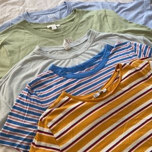 5 pack T-shirt(Aritizia COS ZARA UNIQLO)